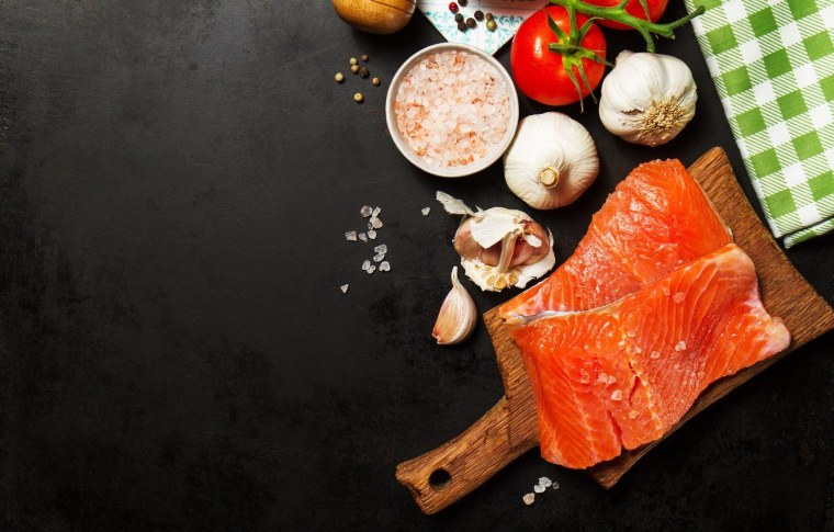 Закуски на черном фоне