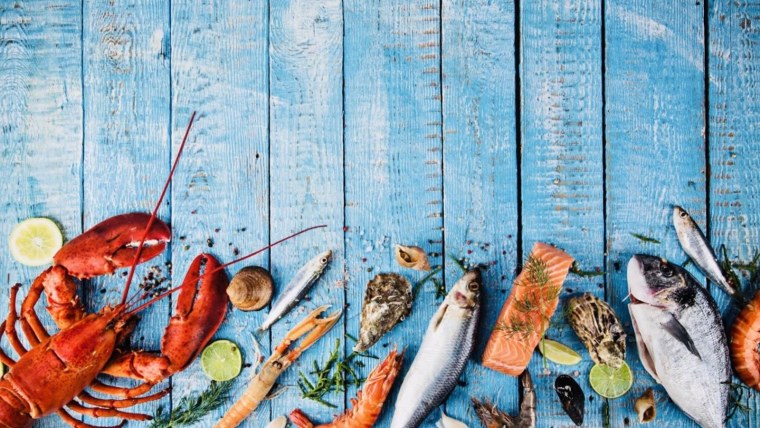 Морепродукты фон