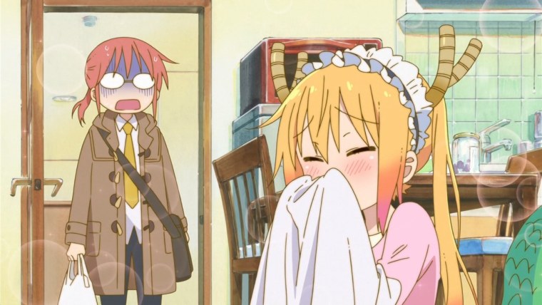 Дракон-горничная Кобаяши-Сан аниме моменты