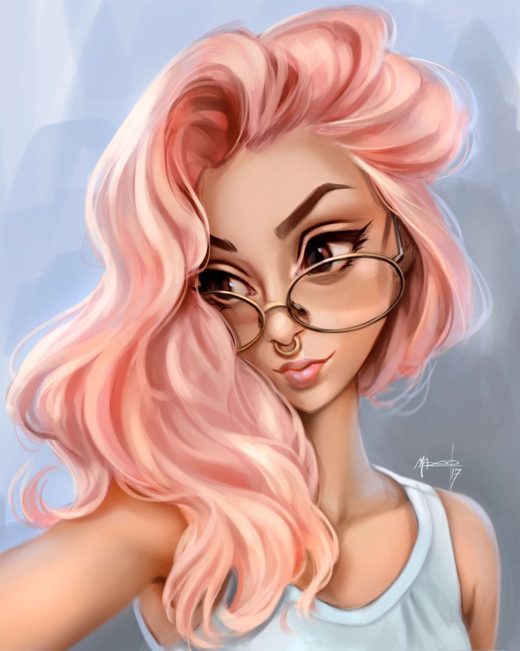 Мультяшная девушка