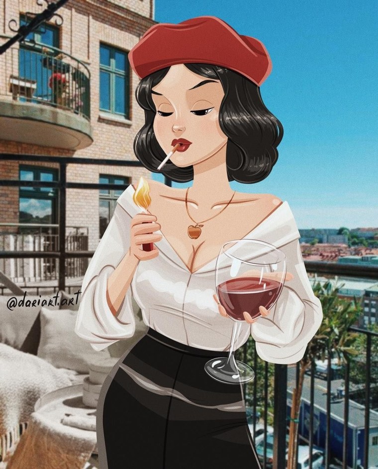 Принцессы Дисней в современном стиле