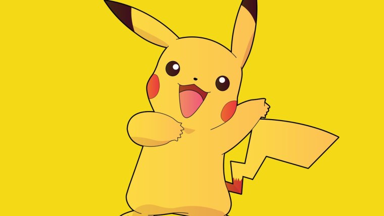 Пикачу на белом фоне