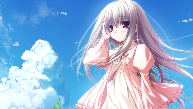 Аниме девушки с темными волосами и голубыми глазами