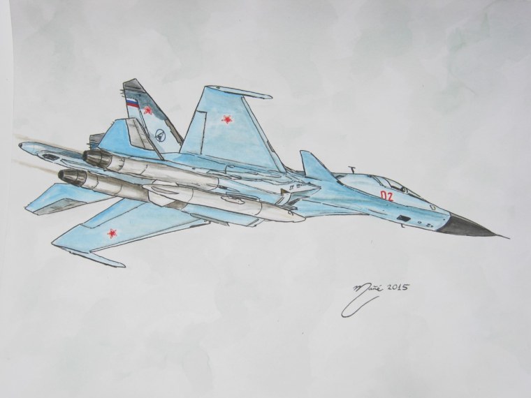 Камуфляж самолета Су-27