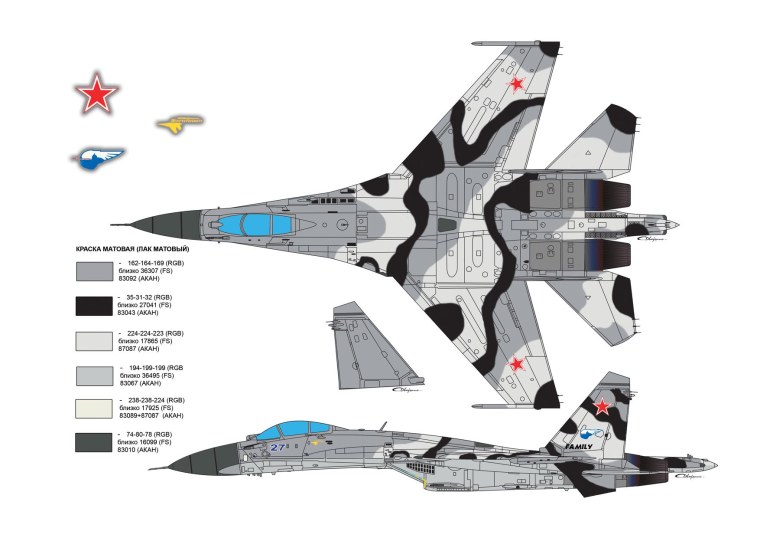 Окраска Су 34