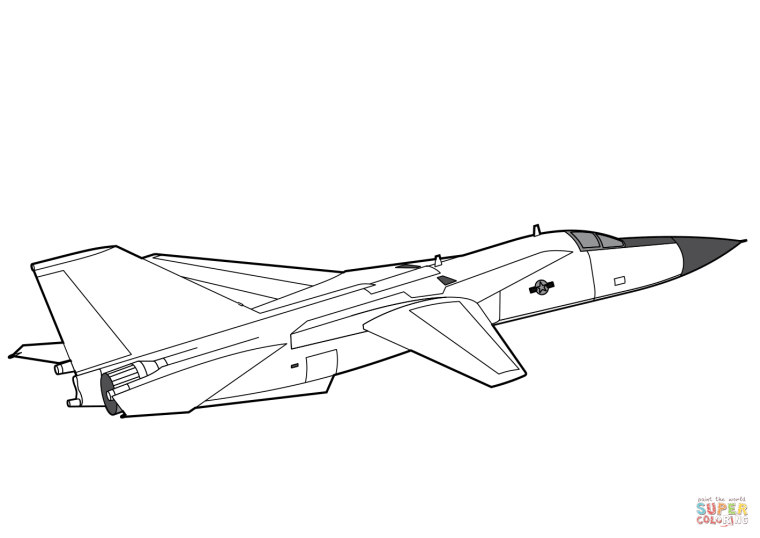 Раскраска самолет миг 29