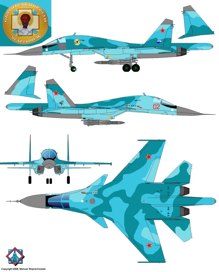 Компоновочная схема самолета Су-27