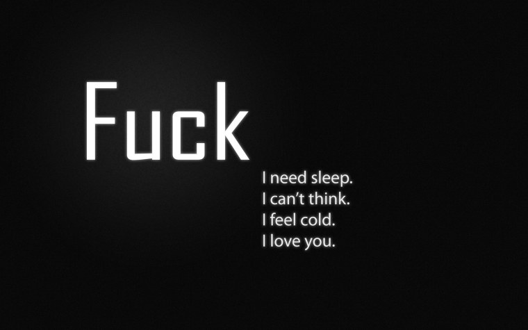 Чёрные обои с надписью