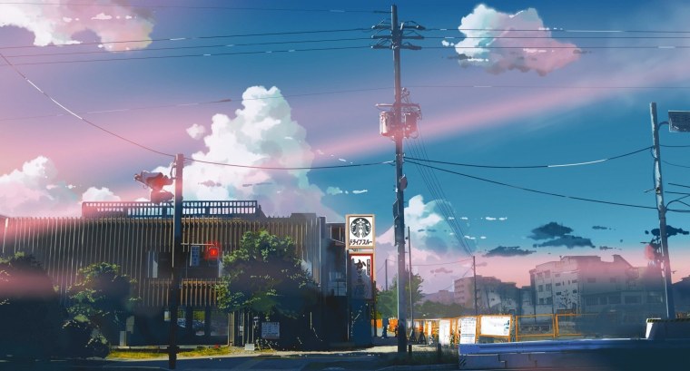 Эстетика аниме улиц