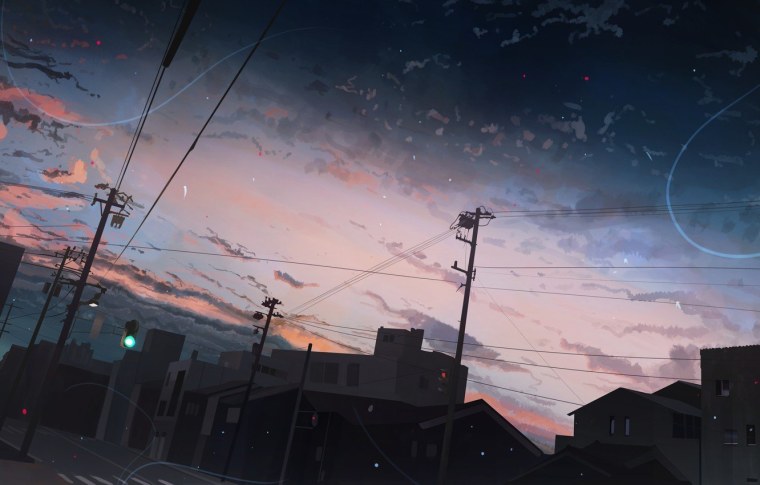 Ночь город арт атмосферный