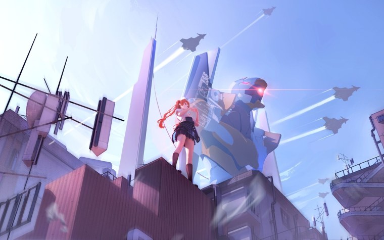 Евангелион аниме 4k