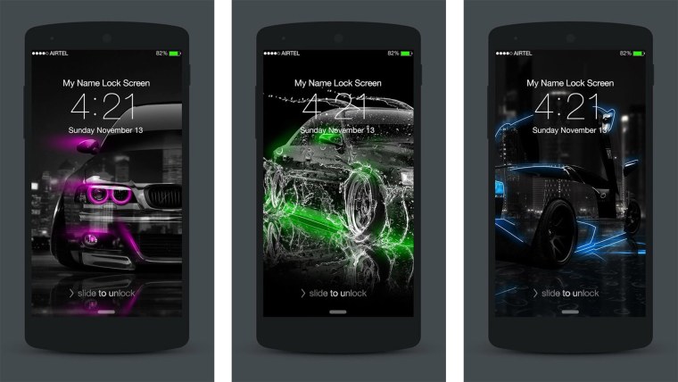 Android Lock Screen PSD