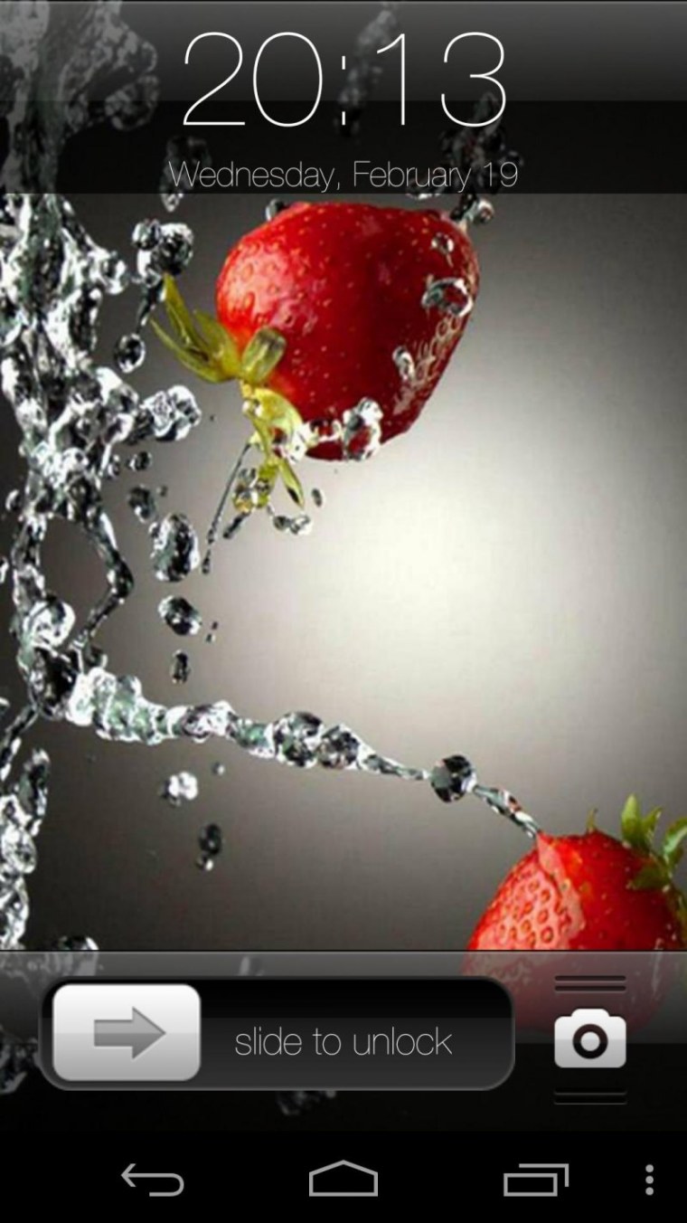 Экран блокировки планшета