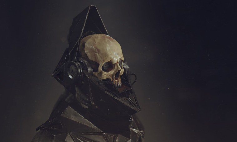 Череп Киноман киберпанк