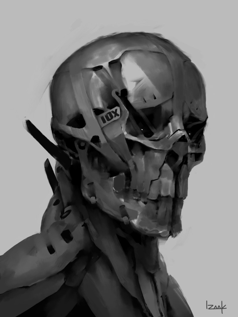 Череп робота