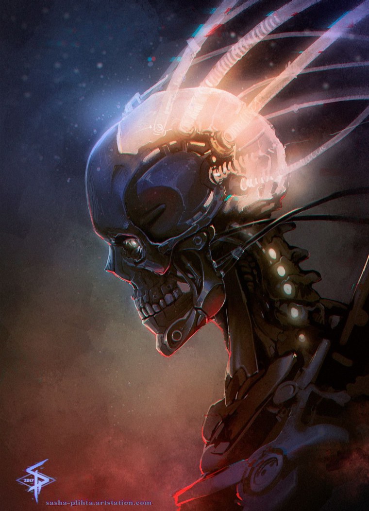 Киборг демон киберпанк