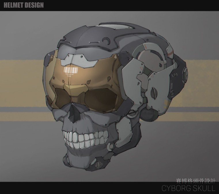 Киборг череп