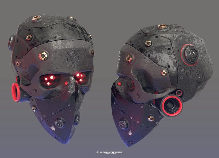 Маски киберпанк Консепт