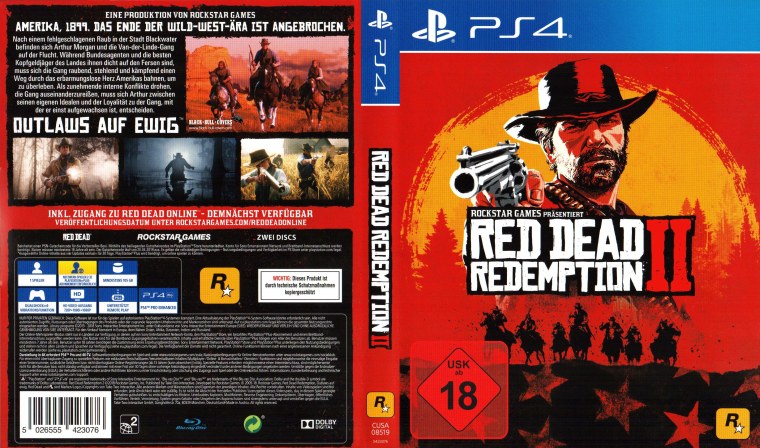 Red Dead Redemption 2 Xbox one обложка