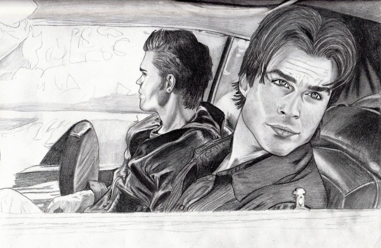 Йен Сомерхолдер портрет Деймон