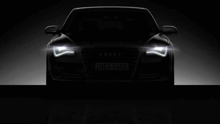 Audi a7 фары в темноте