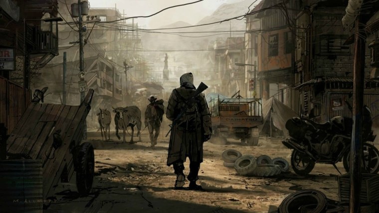 Торговец постапокалипсис арт