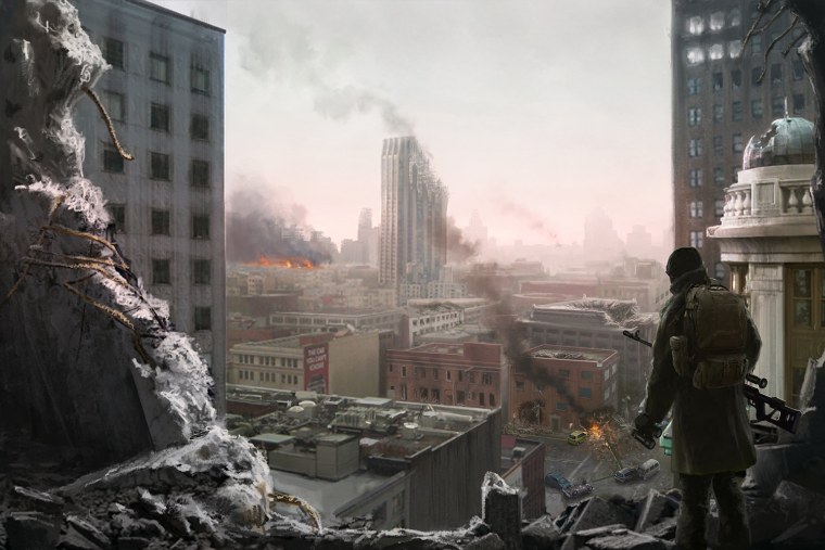 Разрушенный город зомби апокалипсис