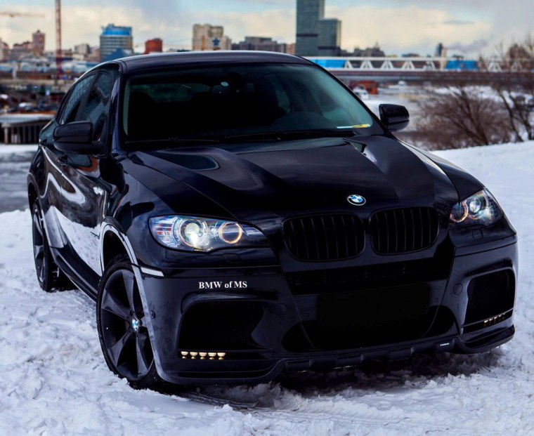 БМВ х6 черная тонированная