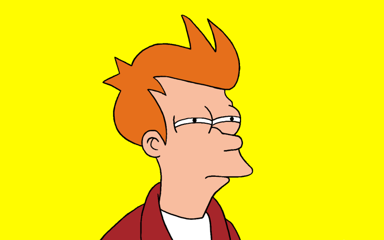 Футурама Фрай щурится