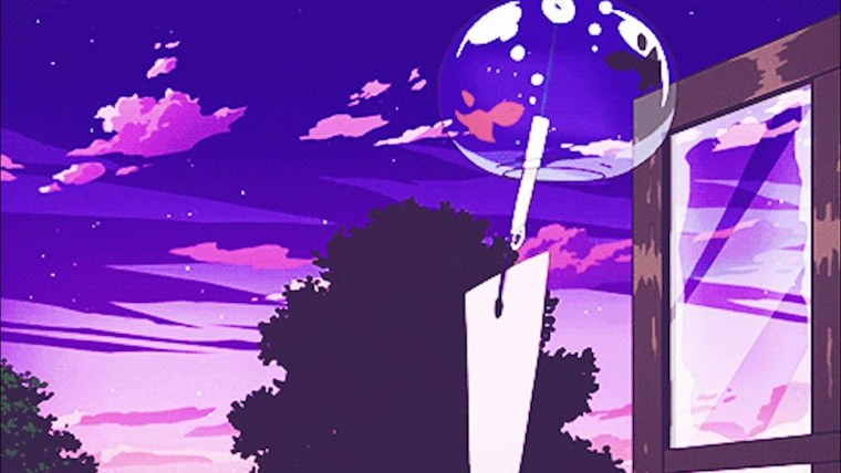 Фиолетовая Эстетика аниме