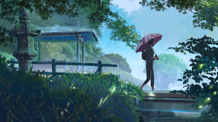 Сад изящных слов аниме дождь