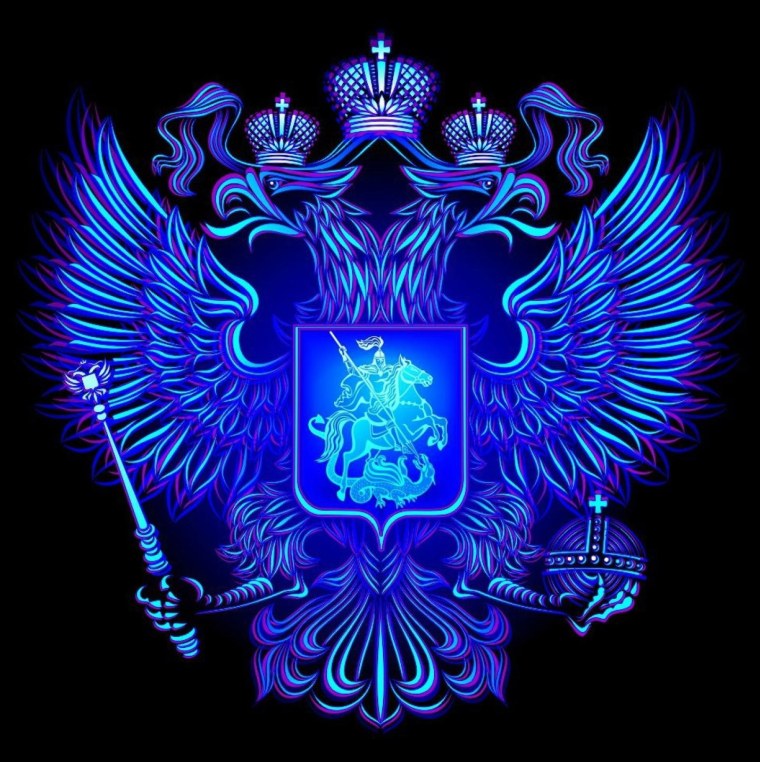 Золотой герб РФ золотой