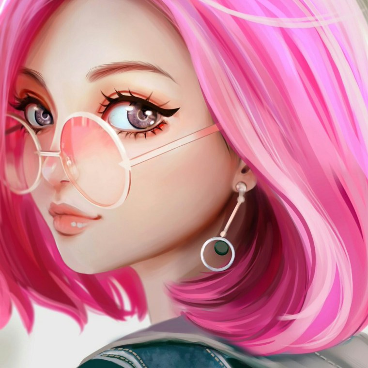 Мультяшная девушка