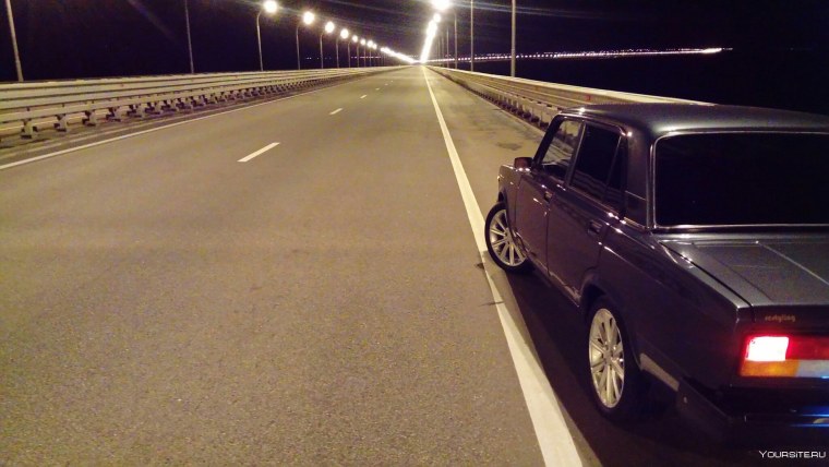 ВАЗ 2107 БПАН ночью