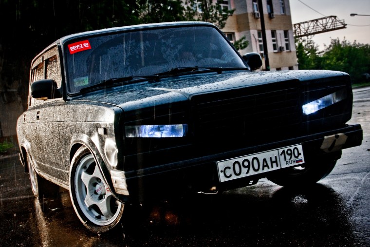 Злые фары на ВАЗ 2107