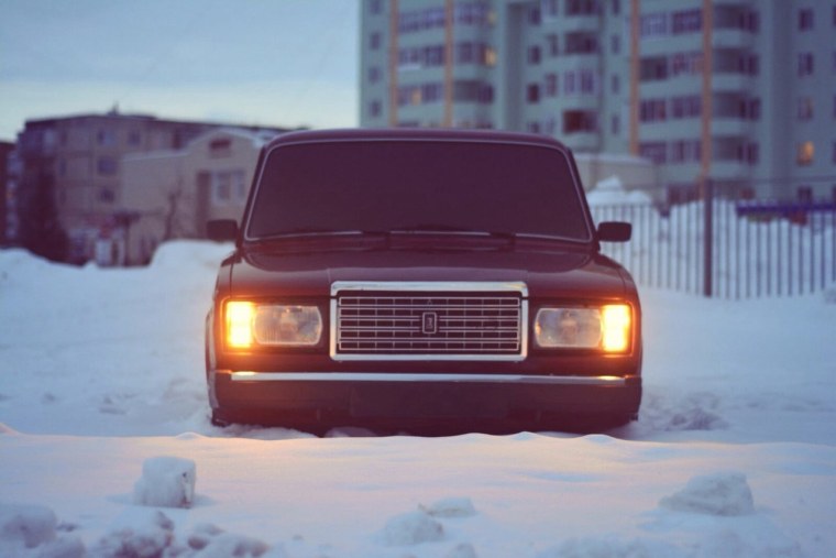 ВАЗ 2107 бункер зима