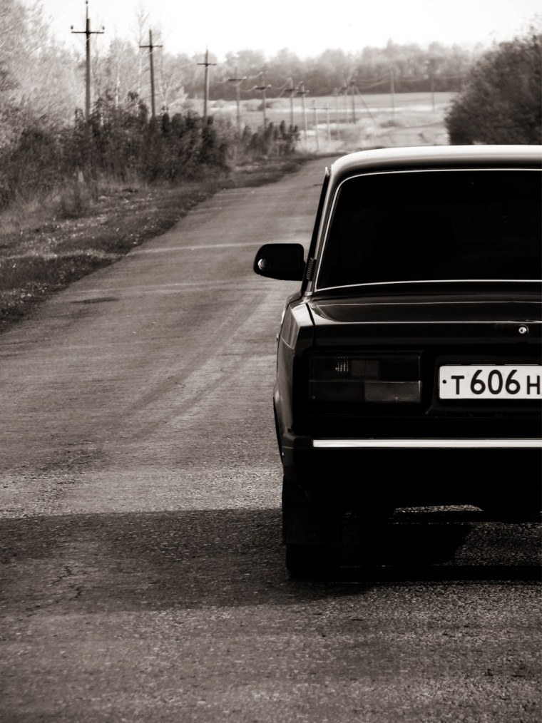 ВАЗ 2107 бело черная