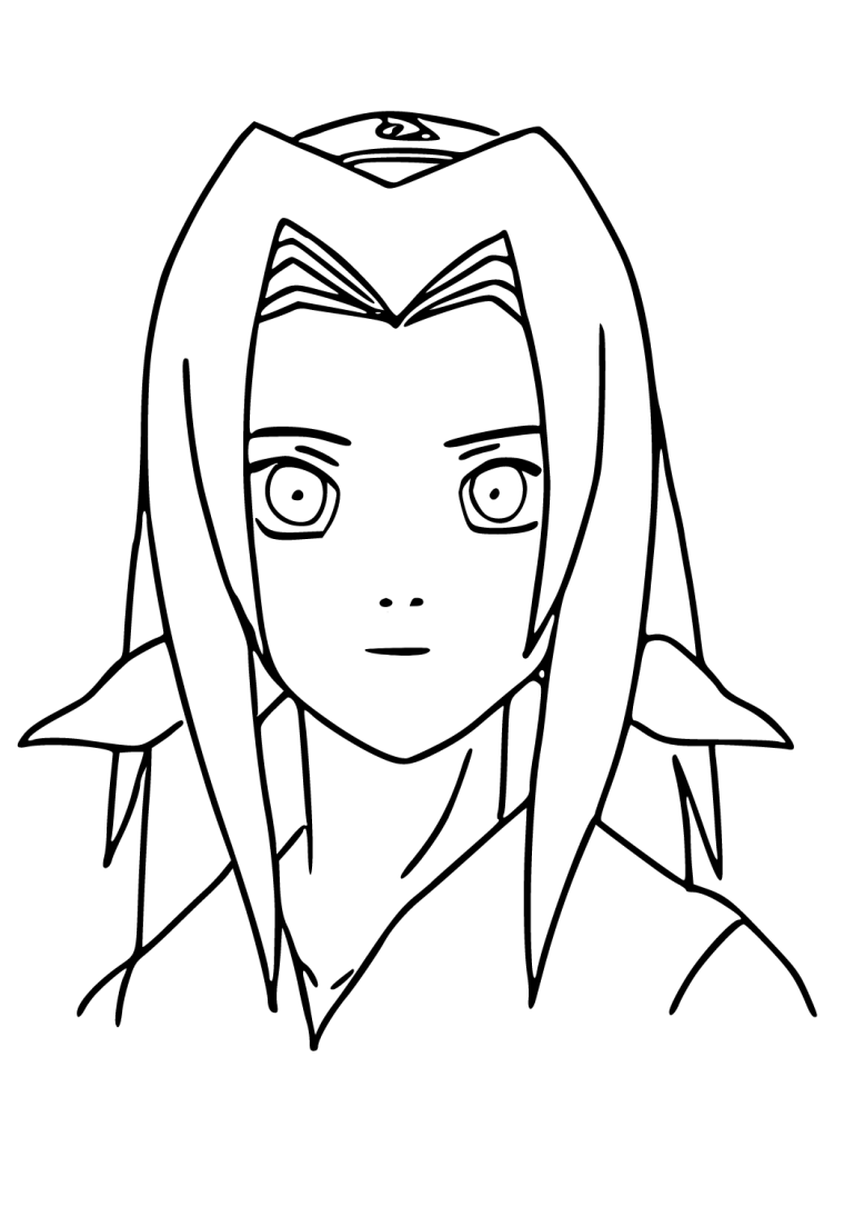 Раскраски аниме Наруто Сакура