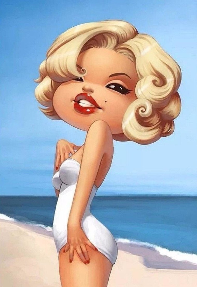 Мэрилин Монро мультяшная