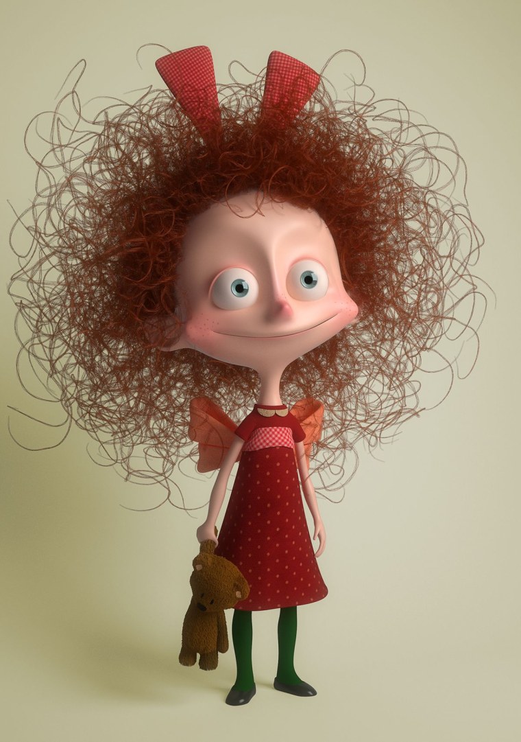 Лохматая девушка