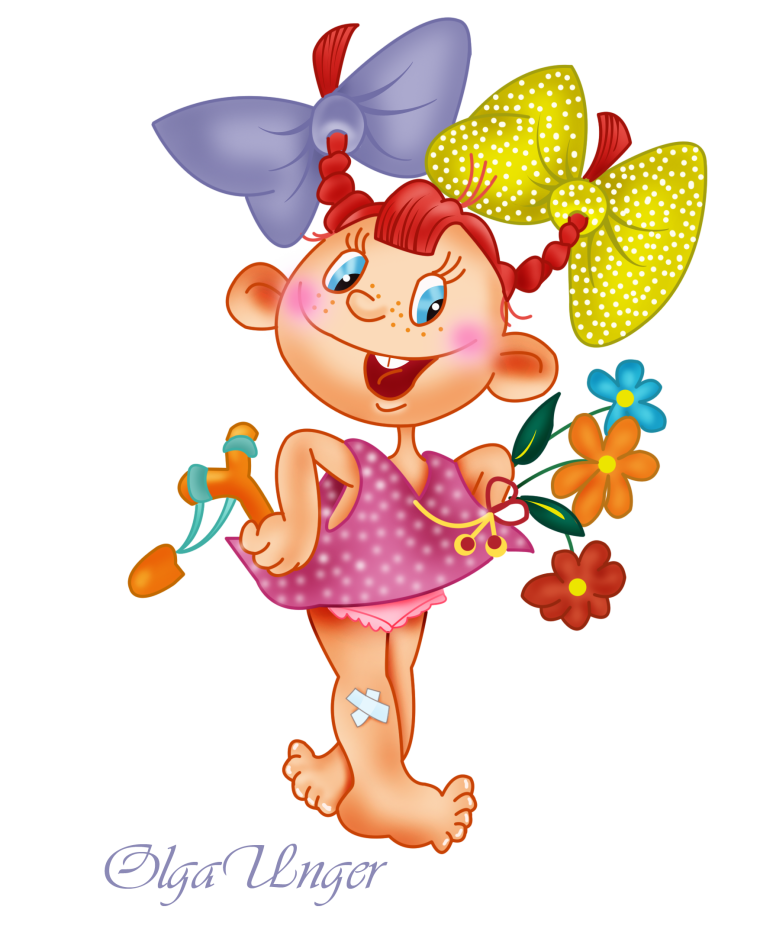 Мультяшные Веселые девочки