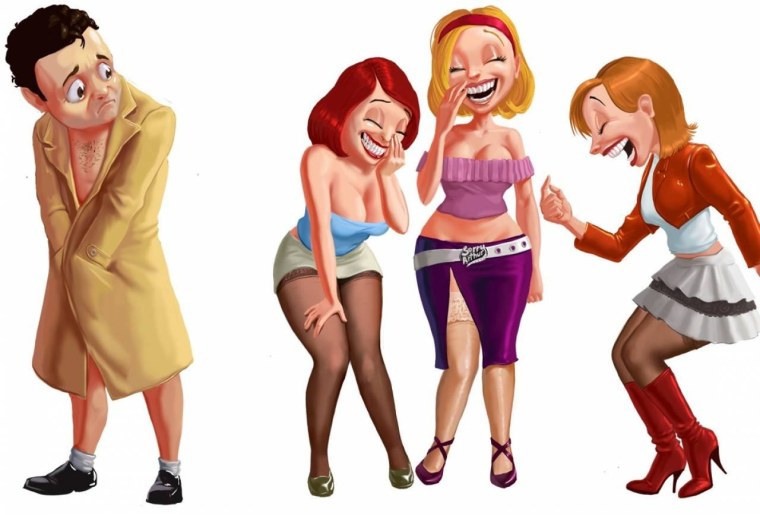 Смешные нарисованные женщины