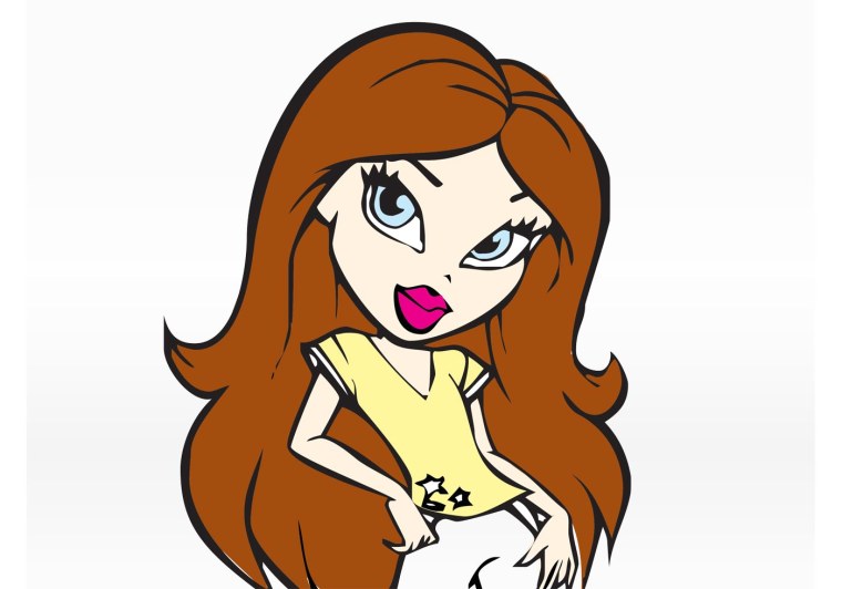 Девочка мультяшный