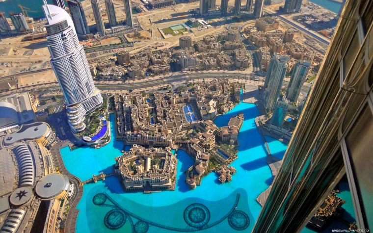 Бурдж Халифа вид сверху