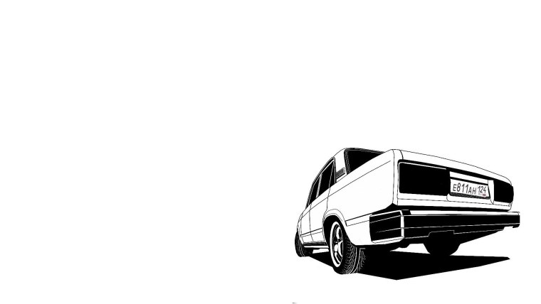 Машины арт Минимализм