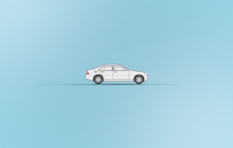 Желтая машина на желтом фоне