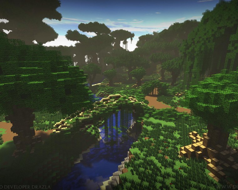 Тёмный лес майнкрафт с шейдерами