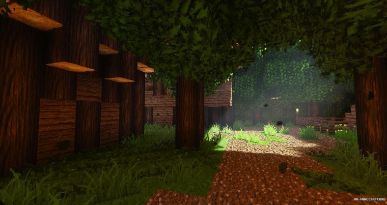 Майнкрафт лес шейдеры