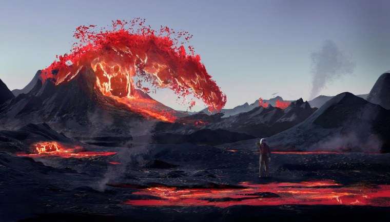 Извержение вулкана Карадаг арт