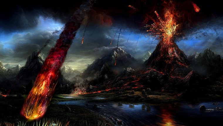 Огненный пейзаж